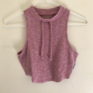 GymShark Slounge crop top: Dusky Pink Marl